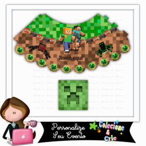 Abajur / Cúpula Personalizada Minecraft