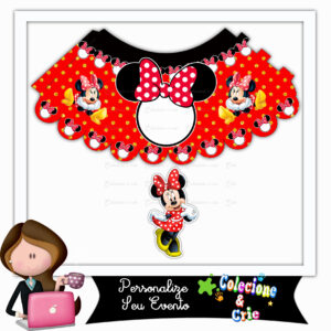 Abajur Personalizado Minnie Vermelha