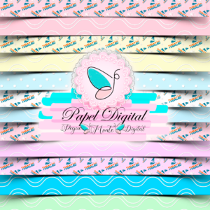 Papel Digital Candy Color